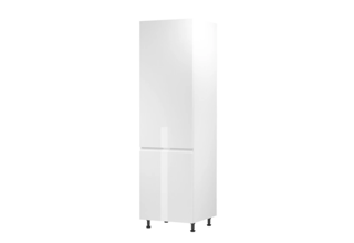 D60ZL (60 cm) levá, vysoká skříňka pro vestavnou lednici kuchyňské linky Aspen - bílá