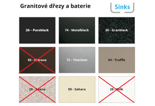 Granitový dřez Sinks PERFECTO 650