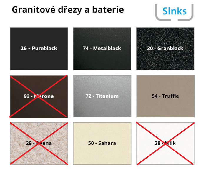 Fotogalerie Granitový dřez Sinks PERFECTO 650