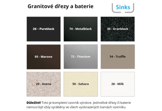 Granitový dřez Sinks ULTIMA 790