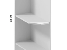 Fotogalerie D25PZ (25 cm) levá, spodní skříňka ukončovací kuchyňské linky Sicília - bílá