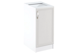 D40 (40 cm) pravá, spodní skříňka kuchyňské linky Sicília - bílá