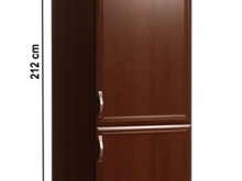 Fotogalerie D60ZL (60 cm) pravá, vysoká skříňka pro vestavnou lednici kuchyňské linky Sicília - ořech