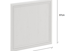 Fotogalerie D60FZN (60 cm), nízká dvířka na myčku šíře 60 cm s viditelným ovládacím panelem, kuchyňské linky Sicília - bílá