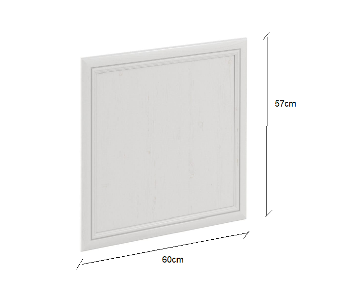 Fotogalerie D60FZN (60 cm), nízká dvířka na myčku šíře 60 cm s viditelným ovládacím panelem, kuchyňské linky Sicília - bílá
