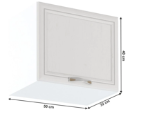Fotogalerie G50K (50 cm), horní výklopná skříňka kuchyňské linky Sicília - bílá