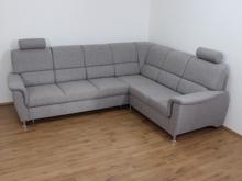 Fotogalerie Rohová rozkládací sedací souprava s úložným prostorem a posuvnou funkcí relax Demo pravá - Světle šedá 