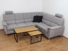 Fotogalerie Rohová rozkládací sedací souprava s úložným prostorem a posuvnou funkcí relax Demo pravá - Světle šedá 