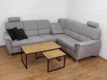 Fotogalerie Rohová rozkládací sedací souprava s úložným prostorem a posuvnou funkcí relax Demo pravá - Světle šedá 