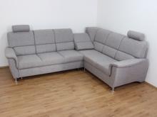 Fotogalerie Rohová rozkládací sedací souprava s úložným prostorem a posuvnou funkcí relax Demo pravá - Světle šedá 