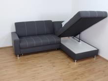 Fotogalerie Rozkládací rohová sedací souprava s úložným prostorem Free pravá - Tmavě šedá 