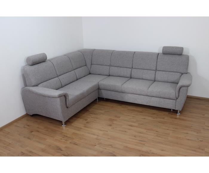 Fotogalerie Rohová rozkládací sedací souprava s úložným prostorem a posuvnou funkcí relax Demo levá - Světle šedá 