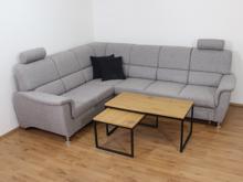 Fotogalerie Rohová rozkládací sedací souprava s úložným prostorem a posuvnou funkcí relax Demo levá - Světle šedá 