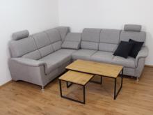 Fotogalerie Rohová rozkládací sedací souprava s úložným prostorem a posuvnou funkcí relax Demo levá - Světle šedá 