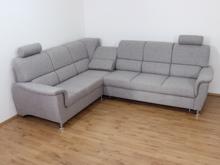 Fotogalerie Rohová rozkládací sedací souprava s úložným prostorem a posuvnou funkcí relax Demo levá - Světle šedá 
