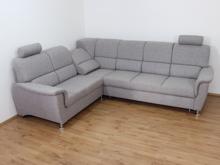 Fotogalerie Rohová rozkládací sedací souprava s úložným prostorem a posuvnou funkcí relax Demo levá - Světle šedá 