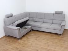 Fotogalerie Rohová rozkládací sedací souprava s úložným prostorem a posuvnou funkcí relax Demo levá - Světle šedá 