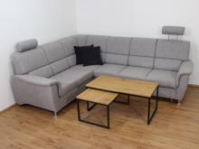 Fotogalerie Rohová rozkládací sedací souprava s úložným prostorem a posuvnou funkcí relax Demo levá - Světle šedá 
