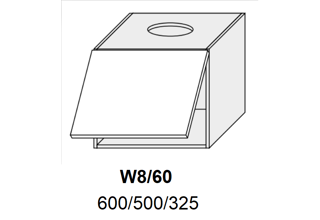 Horní skříňka výklopná na digestoř 60cm - W8 60 - kuchyně Avellino
