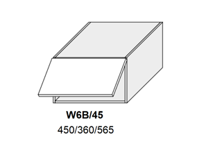 Horní skříňka výklopná 45cm - výběr kování - W6b 45 - kuchyně Avellino