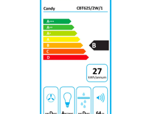 Fotogalerie Teleskopický odsavač CANDY CBT625/2W/1 + 5 let záruka