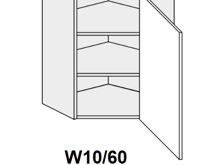 Fotogalerie Horní skříňka rohová vysoká pravá- W4 10 P - 60 (60 cm) - kuchyně Carrini