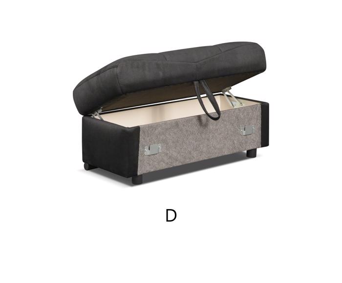 Fotogalerie Sedací souprava Kanton do L - výběr potahů - 2F-R-1-D