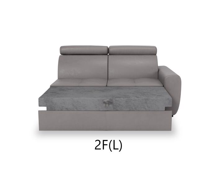 Fotogalerie Menší rohová sedací souprava Nevada s rozkladem - UPMP(P)-2F(L)