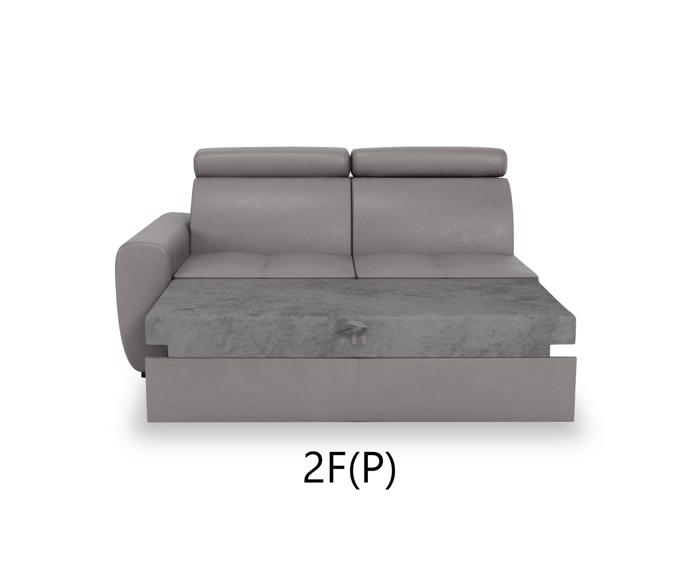 Fotogalerie Sedací souprava Nevada do L - výběr potahů - 2F(P)-UPML-1(L)