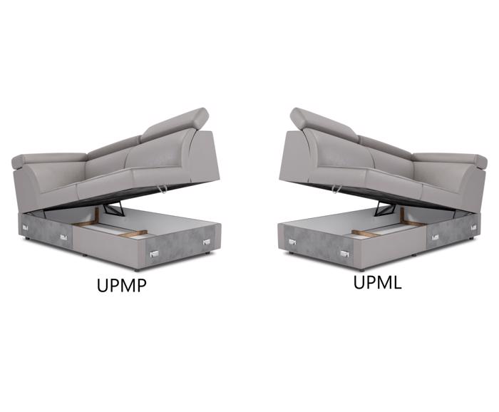 Fotogalerie Rozkládací souprava Nevada do L - výběr potahů 2F-UPM-D