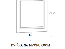 Fotogalerie Dvířka na myčku (60 cm), kuchyně Charlotta bílá