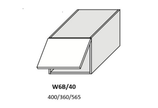 Horní skříňka výklopná 40cm - výběr kování - W6b 40 - kuchyně Carrini