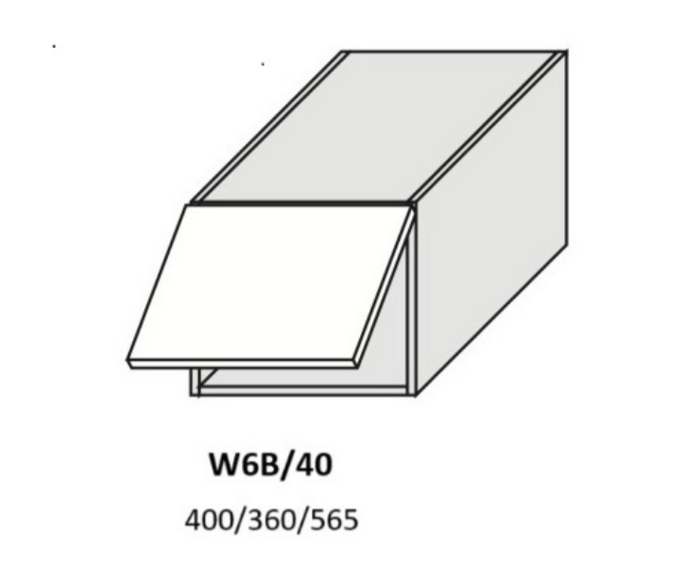 Fotogalerie Horní skříňka výklopná 40cm - výběr kování - W6b 40 - kuchyně Carrini