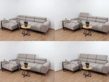 Fotogalerie Moderní rohová sedací souprava Elektric s elektrickým rozkladem - béžová 
