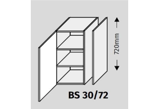 Bočnice BS 30/72 18 mm - DOUBLE SYSTEM