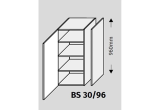 Bočnice BS 30/96 18 mm - DOUBLE SYSTEM