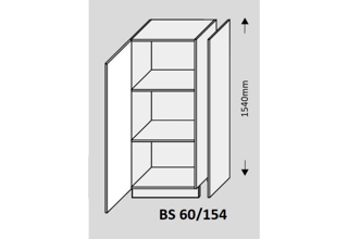 Bočnice BS 60/154 18 mm - DOUBLE SYSTEM 