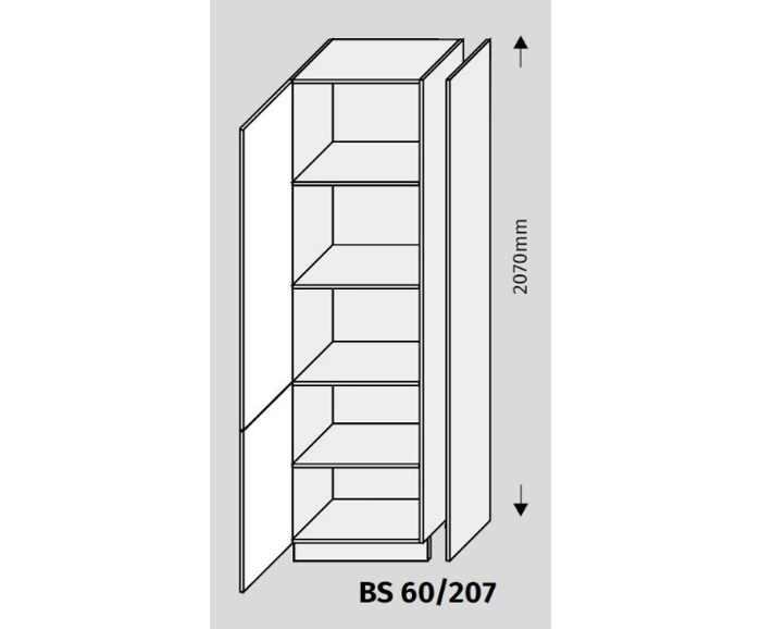 Fotogalerie Bočnice BS 60/207 18 mm - DOUBLE SYSTEM