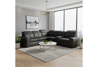 Rohová sedací souprava s barem Kanton do L