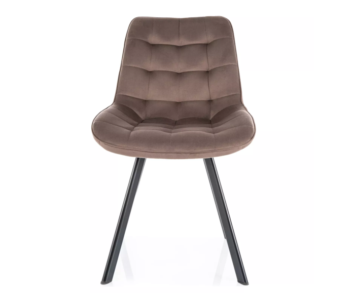 Otočná jídelní židle Moty Velvet - Cappuccino
