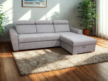 Fotogalerie Rohová sedací souprava Aviro šedá HR pěna