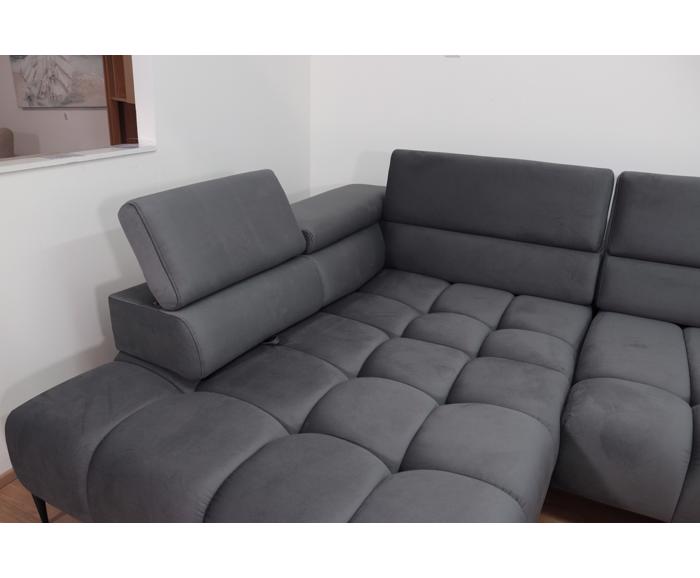 Fotogalerie Elektrická rozkládací sedací souprava do U - Elektric XL - Tmavě šedá 
