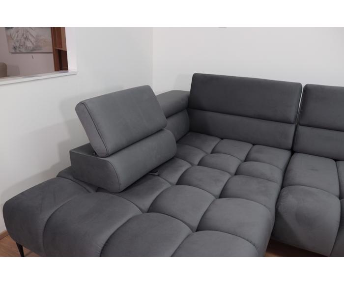 Fotogalerie Elektrická rozkládací sedací souprava do U - Elektric XL - Tmavě šedá 