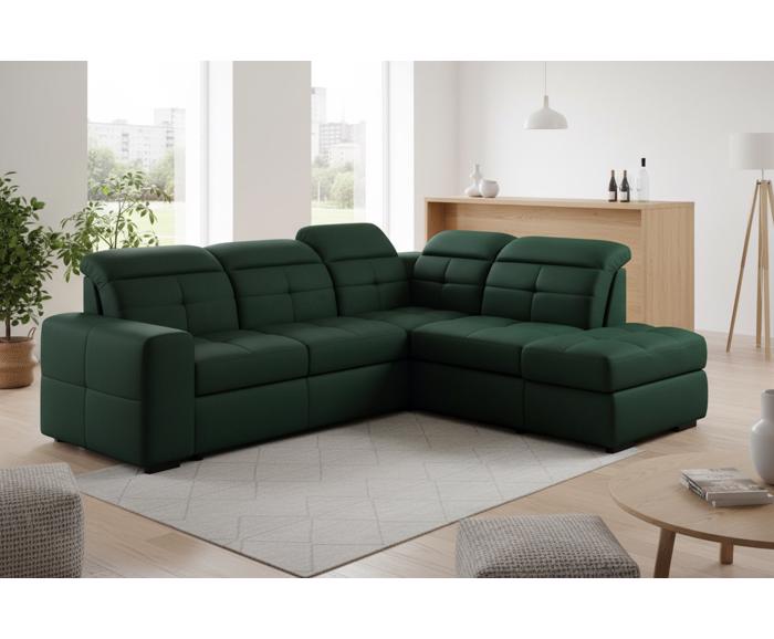 Fotogalerie Sedací souprava Kanton do L - výběr potahů - 2F-R-1-D