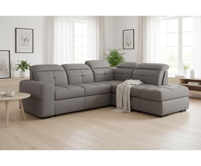 Fotogalerie Sedací souprava Kanton do L - výběr potahů - 2F-R-1-D