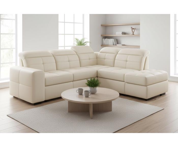 Fotogalerie Sedací souprava Kanton do L - výběr potahů - 2F-R-1-D