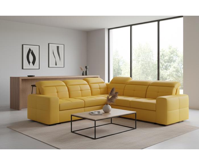 Fotogalerie Sedací souprava Kanton do L - výběr potahů - 2F-R-2