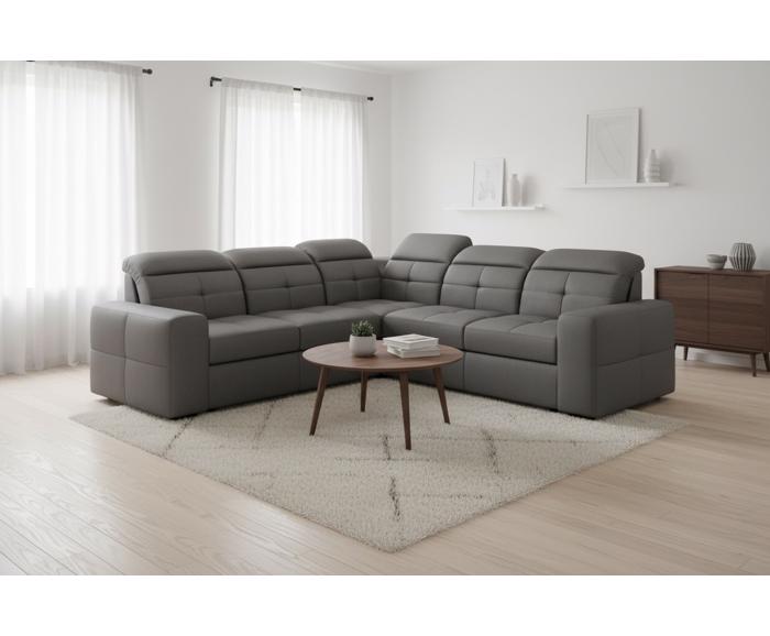 Fotogalerie Sedací souprava Kanton do L - výběr potahů - 2F-R-2