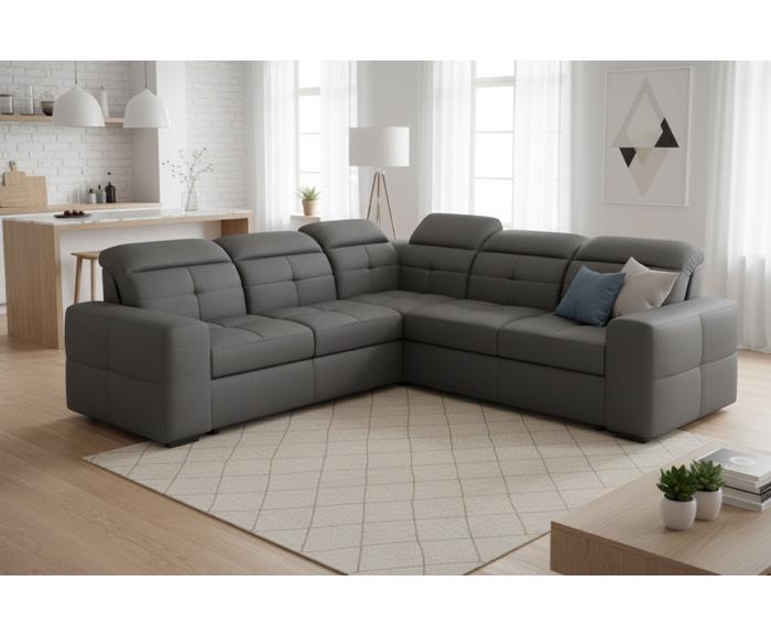 Fotogalerie Sedací souprava Kanton do L - výběr potahů - 2F-R-2