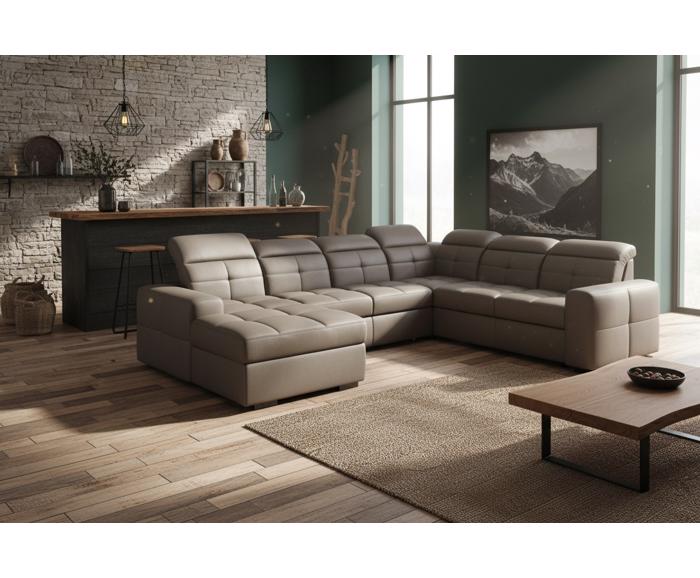 Fotogalerie Sedací souprava Kanton do U - výběr potahů - OT-2F-R-2